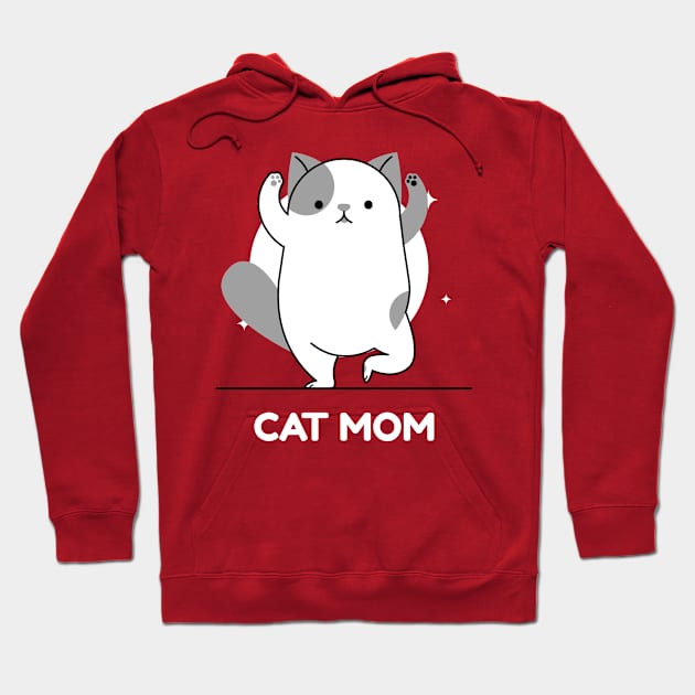 Cat Mom Hoodie by ZB Designs